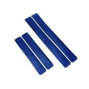 M.Mart Carbon Fiber Anti Scratch Car Door Stickers - Blue Pack Of 4