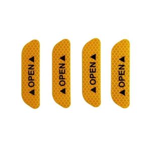 M.Mart Car Door Reflective Sticker Pack Of 4