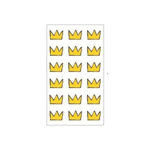 M.Mart 3d Crown Cartoon Design Temporary Tattoo Sticker