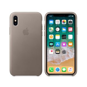 Apple Leather Case For iPhone X/XS -Taupe