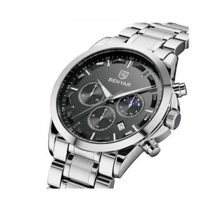 Benyar Chronograph Exclusive Men's Watch Silver (BY-1200)