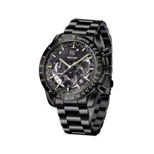Benyar Date Chronograph Edition Stainless Steel Men's Watch Black (by-5120-7)