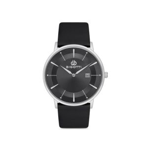 Bigotti Milano Leather Men's Watch Black (BG.1.10123-2)