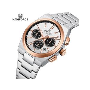 Naviforce Bond Chrono Watch For Men Two Tone (NF-8048G-6)