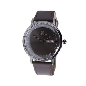 Bigotti Analog Leather Men's Watch Black (BG.1.10062-5)
