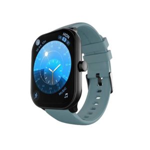 Ronin Smart Watch With Black Dial (R-06)-Teal
