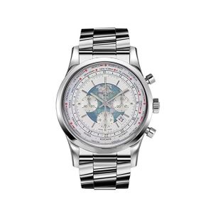 Breitling Transocean Chronograph Unitime Men's Watch Silver (AB0510U0/A732-167A)