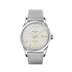 Breitling Transocean Day Date Men's Watch Silver (A4531012/G751-154A)