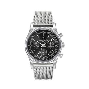 Breitling Transocean Men's Watch Silver (AB015253/BA99-154A)
