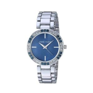 Anne Klein Swarovski Watch For Women Silver (AK/3359BMSV)