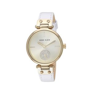 Anne Klein Swarovski Watch For Women White (AK/3380CHWT)