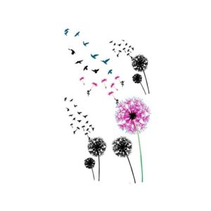 G-Mart Fly Birds With Flower Transient Temporary Tattoo Sticker