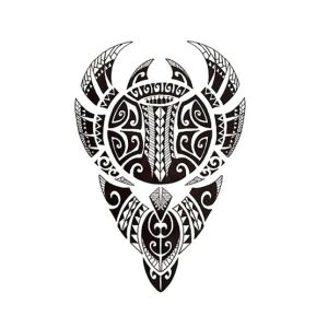 G-Mart Polynesian Bull Temporary Tattoo Sticker