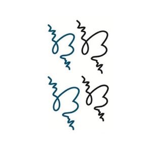 G-Mart Messy Heart Temporary Tattoo