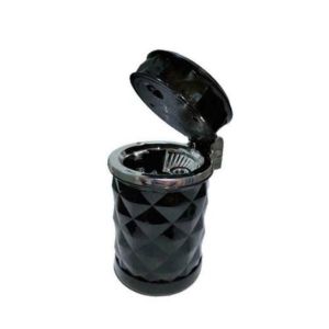 G-Mart Portable LED Car Ash Tray Black