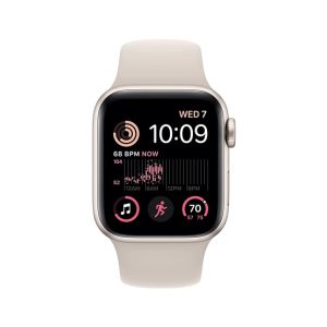 Apple Watch SE 2nd Gen 40MM Starlight Aluminium Case with Starlight Sport Band - GPS