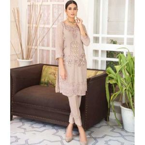 Glittire Charisma Violaceous Embroidered Chiffon Unstitched 1 Piece