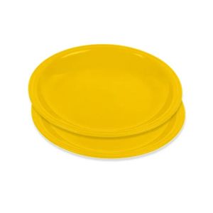 Appollo Saga Plate Large (Pack Of 2) -Yellow