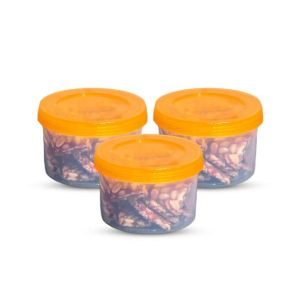 Appollo Smart Mini Jar Medium (Pack Of 3)-Orange