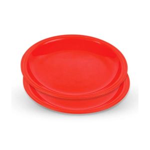 Appollo Saga Plate Medium (Pack Of 2)-Red