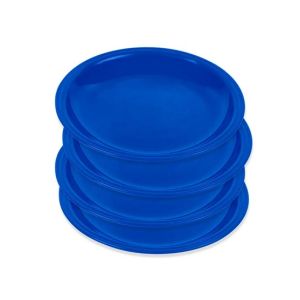 Appollo Saga Plate Small (Pack Of 4)-Blue