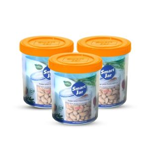 Appollo Smart Jar Large (Pack Of 3)-Orange