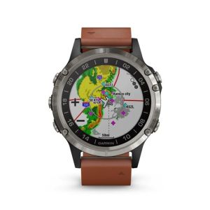 Garmin D2 Delta Aviator Smartwatch With Brown Leather Band