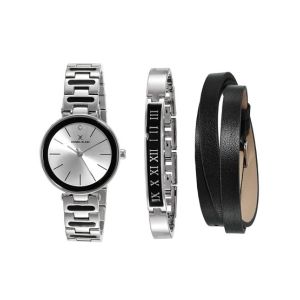 Daniel Klein Premium Watch With Bracelet For Women Silver (DK11794-1)