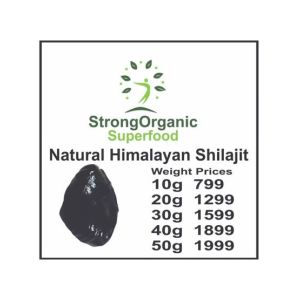 Organic Superfoods Natural Himalayan Shilajit - 10gm