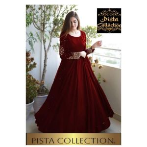 Pista Collection 3pcs Heavy Embroidered Maxi