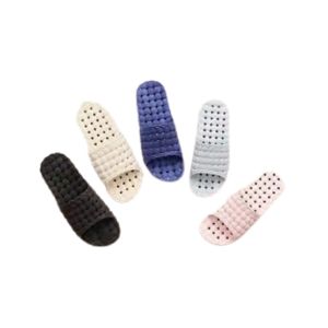 Easy Shop High Floor Grip Anti Slip Bathroom Slipper Washable-Grey-Medium
