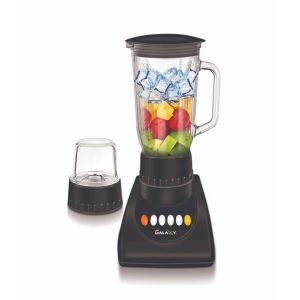 Galaxy 2 In 1 500w Glass Blender Black (GE-325)