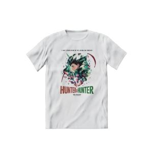 Genteez Hunter x Hunter Digital Printed T Shirt For Men-White-Medium