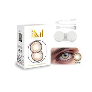 Muicin Mr &amp; Mrs Party Wear Colored Eye Contact Lenses-Platinum