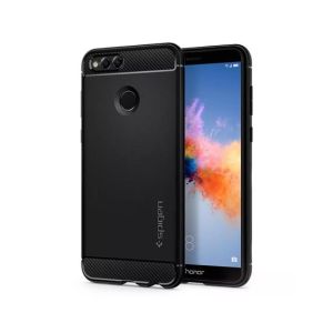 Spigen Rugged Armor Case For Honor 7X - Matte Black (AMT-8984)