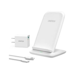 Choetech 15W Fast Wireless Stand Charger White (T555-F)