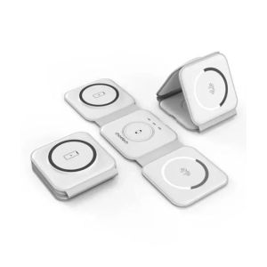 Choetech 3-in-1 Foldable Fast Wireless Charger White (T588-F)
