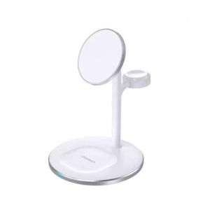 Choetech 3 In 1 Magnetic MagSafe Wireless Charger Silver (T585-F)
