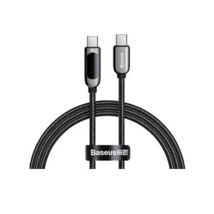 Baseus Display 100W Type-C To Type-C Fast Charging Data Cable 2M Black
