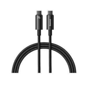 Baseus Tungsten Gold 240W Type C To Type C Fast Charging Data Cable 3M Black