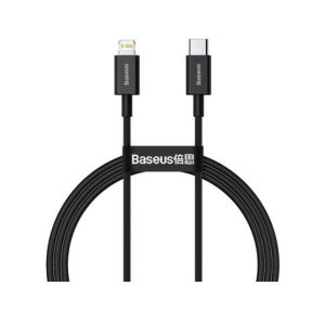 Baseus Crystal Shine Series 20W Type-C To iPhone PD Fast Charging Data Cable 1.2M Black