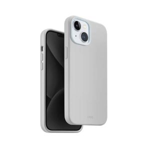 Uniq Lino Hue MagClick MagSafe Case For iPhone 15 Chalk Grey