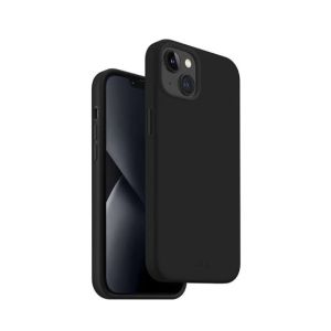 Uniq Lino Phone Case For iPhone 14 Plus Midnight Black
