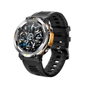 Dany D-Force Smart Watch-Jet Black & Golden