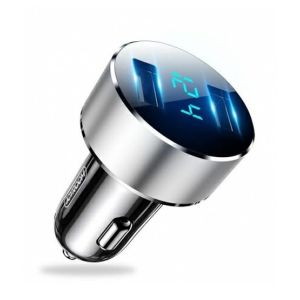 Joyroom Digital Display Dual Ports Car Charger Silver (JR-C16)