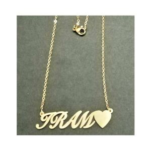 King Iram Name Gold Platted Necklace