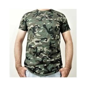 King Round Neck T Shirt For Men Camouflage (0489)