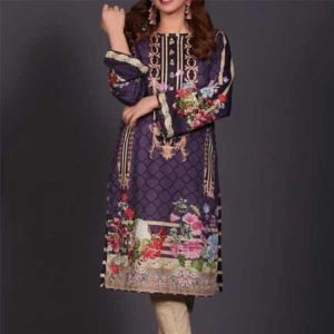 Kpk Cloth Unstitched 3 Piece Suit For Women (0006)