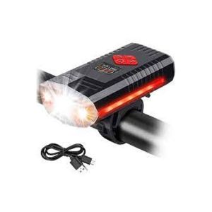 M-Mart Bicycle Led Head Light With USB Bell