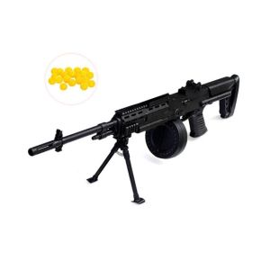 Skyland Store M249 Toy Airsoft Gun with 4 Blaster Packets